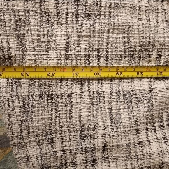 She+Sky L Raglan Shortsleeves Pockets Waist Cord Plaid White Black Women's Dress - Picture 6 of 6